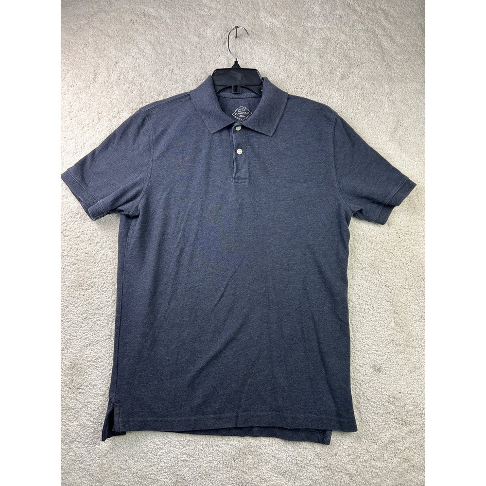 St. John's Bay Polo Shirt Men's Small Navy Cotton Polyester